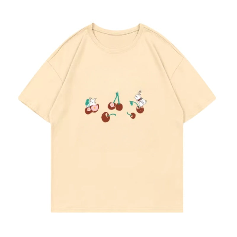 Chic Cotton-Texture T-Shirt