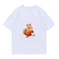 Cartoon Pillow Dog Print T-Shirt
